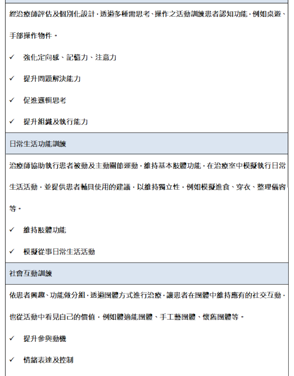 職能帶你認識失智症 職能帶你認識失智症