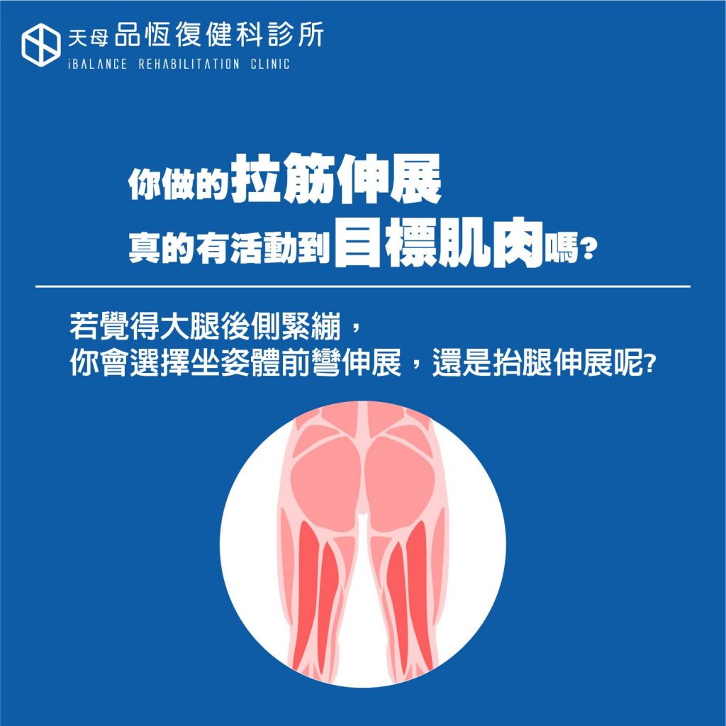 你做的拉筋伸展真的有活動到目標肌肉嗎? 你做的拉筋伸展真的有活動到目標肌肉嗎?